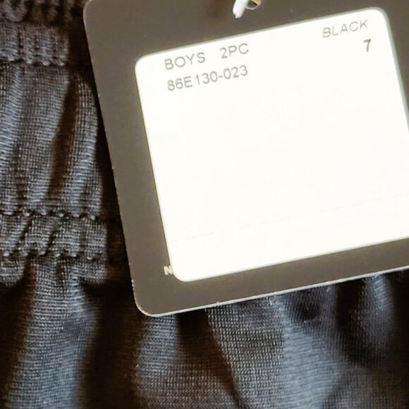 Nike 2 piece tracksuit Black with white logo -Size 7 Large - Picture 4 of 10